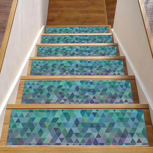 RODAILYCAY Stufenmatten Teppich, Multi Grid Clean 15 Stück, rutschfeste Stufenmatten für Kinder, ältere Haustiere, 20,3 x 76,2 cm von RODAILYCAY