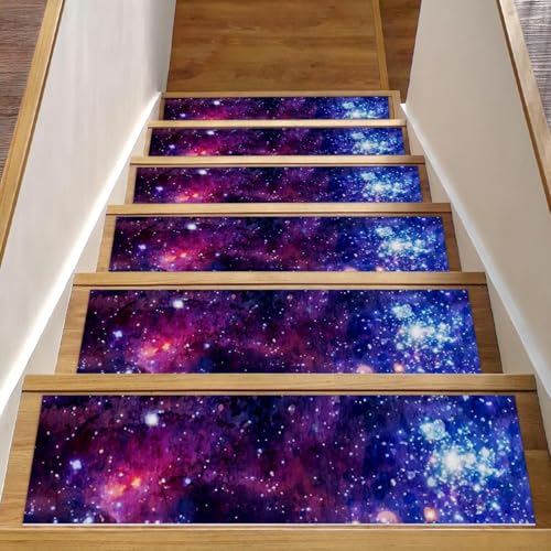 RODAILYCAY Watercolor Stars Teppich-Stufenmatten für Kinder, ältere Menschen und Haustiere, 20,3 x 76,2 cm, rutschfest, selbstklebend, für den Innenbereich, 15 Stück RODAILYCAY Watercolor Stars Teppich-Stufenmatten für Kinder, ältere Menschen und Haustiere, 20,3 x 76,2 cm, rutschfest, selbstklebend, für den Innenbereich, 15 Stück von RODAILYCAY