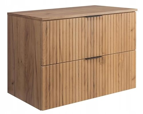 RODAN - Unterschränke fürs Bad - Waschbeckenunterschrank - Unterschrank Waschbecken mit Zwei leise schließenden Schubladen - 46x80x57 cm von RODAN FABRYKA MEBLI