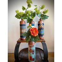 Custom Covered Antique Vase Decanter-Oregon Wool-Rustic Western Home Decor-Custom One Of A Kind-Rodeochics Exklusives Design von RODEOCHICS