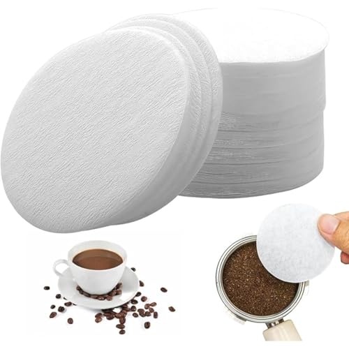 RODISHOMM 200 Stück Ungebleichte Kaffee Filterpapiere – 58mm Runde Espresso Papierfilter für Siebträger & Kaffeemaschinen, Weiß, kompatibel mit gängigen Kaffeekocher RODISHOMM 200 Stück Ungebleichte Kaffee Filterpapiere – 58mm Runde Espresso Papierfilter für Siebträger & Kaffeemaschinen, Weiß, kompatibel mit gängigen Kaffeekocher von RODISHOMM
