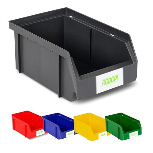 RODOPI 36er Set Stapelboxen, Größe S | Sichtlagerkästen 161x105x75mm | Robuste Lagerboxen für Werkstatt, Garage, Keller | Aufbewahrungsboxen für Kleinteile Anthrazit RODOPI 36er Set Stapelboxen, Größe S | Sichtlagerkästen 161x105x75mm | Robuste Lagerboxen für Werkstatt, Garage, Keller | Aufbewahrungsboxen für Kleinteile Anthrazit von RODOPI