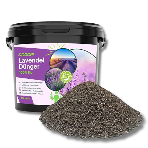 Rodopi Bio-Lavendeldünger Granulat – 3 Monate Langzeitwirkung – 100% pflanzlich & kalkhaltig – Organischer NPK-Dünger 7-3-8 mit Eisen & Magnesium 3kg Rodopi Bio-Lavendeldünger Granulat – 3 Monate Langzeitwirkung – 100% pflanzlich & kalkhaltig – Organischer NPK-Dünger 7-3-8 mit Eisen & Magnesium 3kg von RODOPI