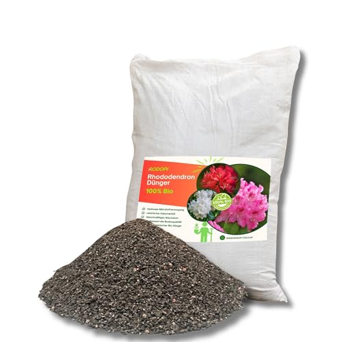Rodopi Bio-Rhododendrondünger Granulat 7-3-8 – 3 Monate Langzeitwirkung – 100% pflanzlich & pH-senkend – Organischer NPK-Dünger mit Eisen, Magnesium & Mykorrhiza 20kg Rodopi Bio-Rhododendrondünger Granulat 7-3-8 – 3 Monate Langzeitwirkung – 100% pflanzlich & pH-senkend – Organischer NPK-Dünger mit Eisen, Magnesium & Mykorrhiza 20kg von RODOPI