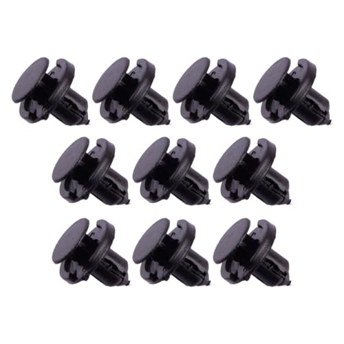 ROEDE 50 stücke Stoßstange Kotflügel Liner Push-Clip Retainer Verschluss Niet 01553-09611 90467-08185 Fit for Nissan for Toyota Schwarz Kunststoff von ROEDE