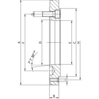 RÖHM Flutterflansch KP ISO K5/702-1 AD140X24 ZA95 LKR120 6XM8 FD79,6 von RÖHM