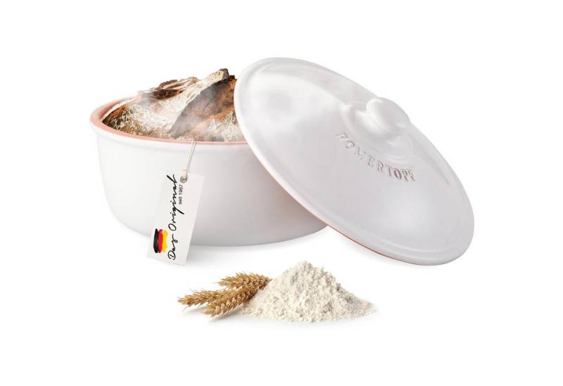 RÖMERTOPF Bräter Brotbacktopf rund MEDI, Keramik (Set), antihaft von RÖMERTOPF