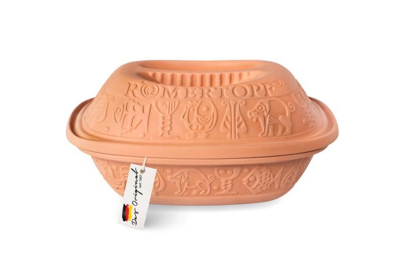 RÖMERTOPF Bräter KLASSIK Bräter, 3 Liter, Keramik, für 4 Personen, Keramik (Set), antihaft von RÖMERTOPF