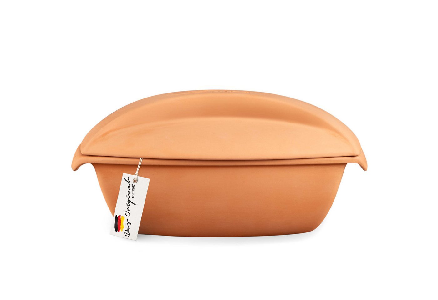 RÖMERTOPF Schmortopf Römertopf Großer Bräter SWING, 6 Personen - Terrakotta von RÖMERTOPF