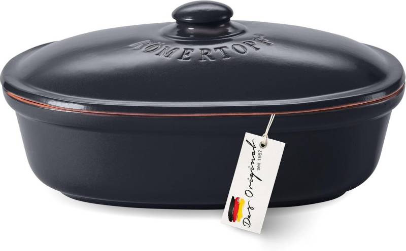 RÖMERTOPF Vorratsdose Brottopf oval MEDI 2,3 Liter - Keramik Brotkasten, Keramik, (Set), aus Naturton von RÖMERTOPF