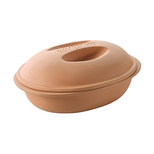 Römertopf Veggie Dampfgar Bräter mit Aromastege 2,4 Liter von Romertopf