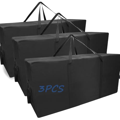 ROEOWENE 3pcs 300L Groß Aufbewahrungstasche für Bettdecken Aufbewahrung Bettwäsche Aufbewahrungstasche Reißverschluss Umzugstaschen xxl Reisetasche Tragetasche Kleidung Storage Bag Organizer,118x55x46 von ROEOWENE
