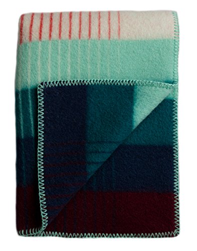 RØROS TWEED - Asmund Gradient - Wolldecke aus norwegischer Lammwolle - Design von Kristine Five Melvær - Deckenmaße: 135 x 200 cm von RØROS TWEED