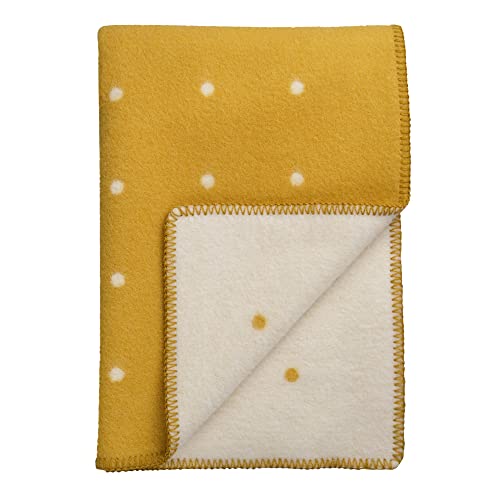 RØROS TWEED - Pastille - Wolldecke aus norwegischer Lammwolle - Design von Anderssen & Voll - Deckenmaße: 135 x 200 cm (6103 - Sun Yellow, 135 x 200 cm) von RØROS TWEED