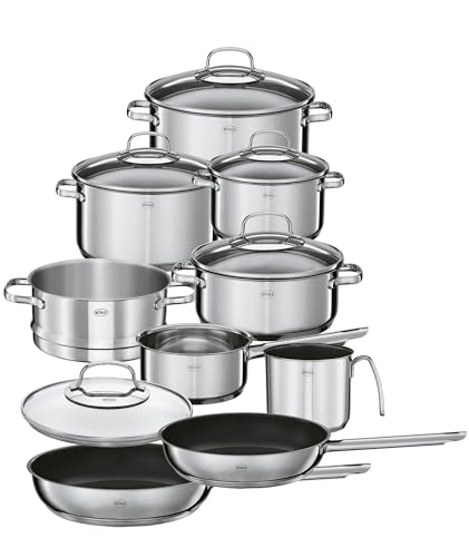 Bundle aus RÖSLE ELEGANCE GLOBE Topfset 10-tlg. mit Spaghettiheber, Schaumlöffel, Saucenlöffel, Gemüselöffel Bundle aus RÖSLE ELEGANCE GLOBE Topfset 10-tlg. mit Spaghettiheber, Schaumlöffel, Saucenlöffel, Gemüselöffel von RÖSLE