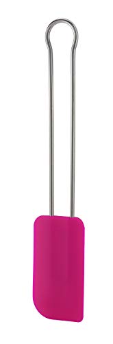 RÖSLE Teigschaber Pink Charity Edition, Hochwertiger Teigspachtel als Back- und Kochhelfer, strapazierfähiges Silikon, 26 cm, Edelstahl 18/10, -30°C bis +230°C, Spülmaschinengeeignet von RÖSLE