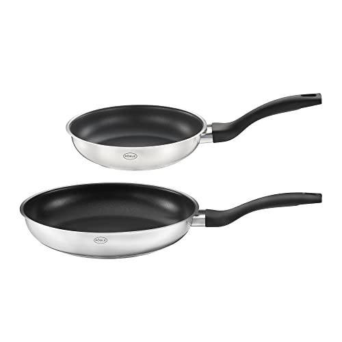 RÖSLE Pfannen-Set Basic Line Ø 20 cm, 24 cm mit Antihaftversiegelung ProPlex, Edelstahl 18/10, silberfarben/schwarz RÖSLE Pfannen-Set Basic Line Ø 20 cm, 24 cm mit Antihaftversiegelung ProPlex, Edelstahl 18/10, silberfarben/schwarz von RÖSLE