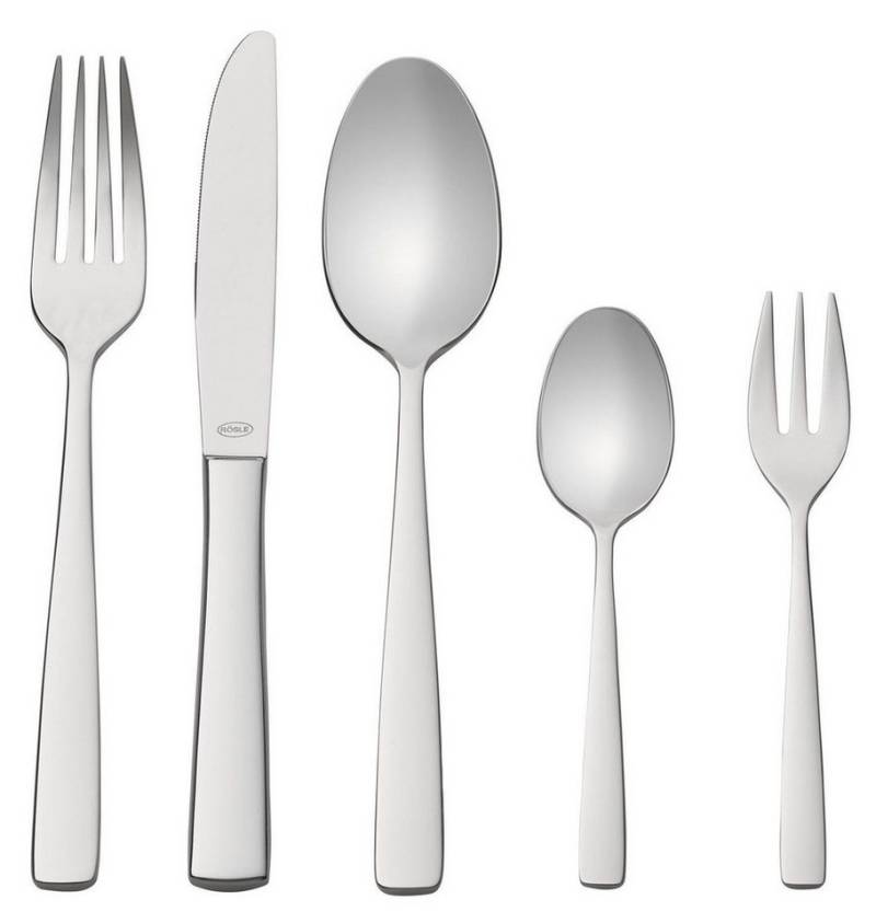 RÖSLE Besteck-Set ELEGANCE, 30-tlg., Edelstahl 18/10, 6 Personen (30-tlg), 6 Personen, Edelstahl 18/10, Messer aus Klingenstahl von RÖSLE