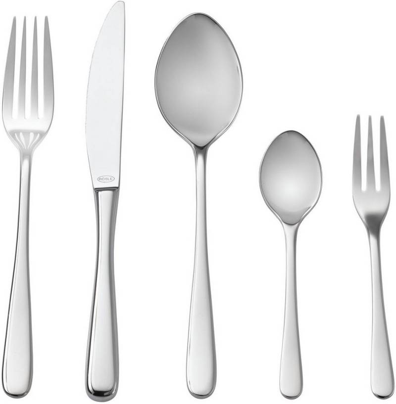 RÖSLE Besteck-Set Passion (30-tlg), 6 Personen, Edelstahl 18/10, spülmaschinengeeignet von RÖSLE