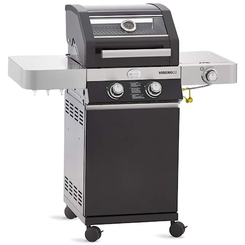 RÖSLE Gasgrill BBQ-Station VIDERO G2 Schwarz, Grill mit 2 Edelstahlbrennern und extra Seitenbrenner, klappbare Seitentische, pulverbeschichteter Stahl RÖSLE Gasgrill BBQ-Station VIDERO G2 Schwarz, Grill mit 2 Edelstahlbrennern und extra Seitenbrenner, klappbare Seitentische, pulverbeschichteter Stahl von RÖSLE