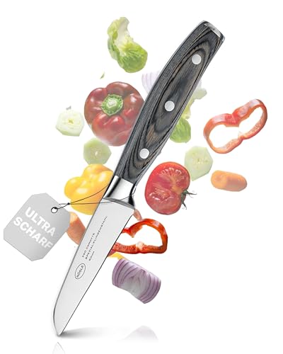 RÖSLE Gemüsemesser WOLFGREY 9 cm – Küchenmesser Scharf mit gerader Klinge – Gemüsemesser, Obstmesser & Küchenmesser Klein aus X50CrMoV15 – Ergonomischer Griff für präzises Arbeiten RÖSLE Gemüsemesser WOLFGREY 9 cm – Küchenmesser Scharf mit gerader Klinge – Gemüsemesser, Obstmesser & Küchenmesser Klein aus X50CrMoV15 – Ergonomischer Griff für präzises Arbeiten von RÖSLE