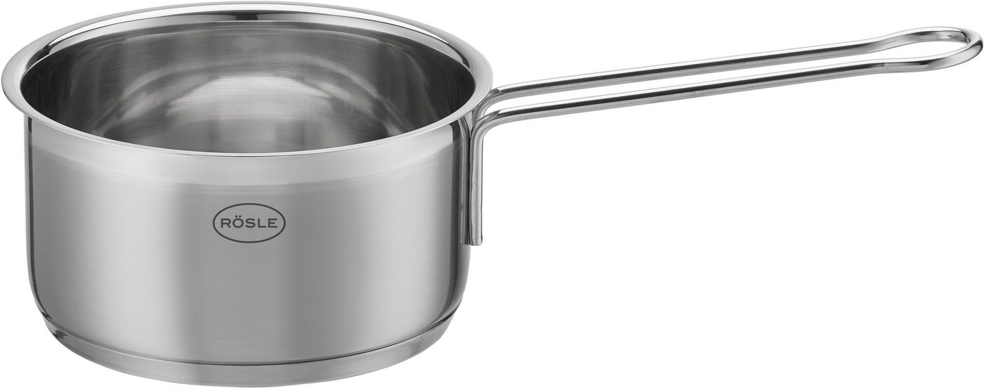 RÖSLE Kasserolle (Butter-/Saucenpfännchen) ELEGANCE, Edelstahl 18/10 (1-tlg), Ø 12 cm, spülmaschinengeeignet, Induktion von RÖSLE