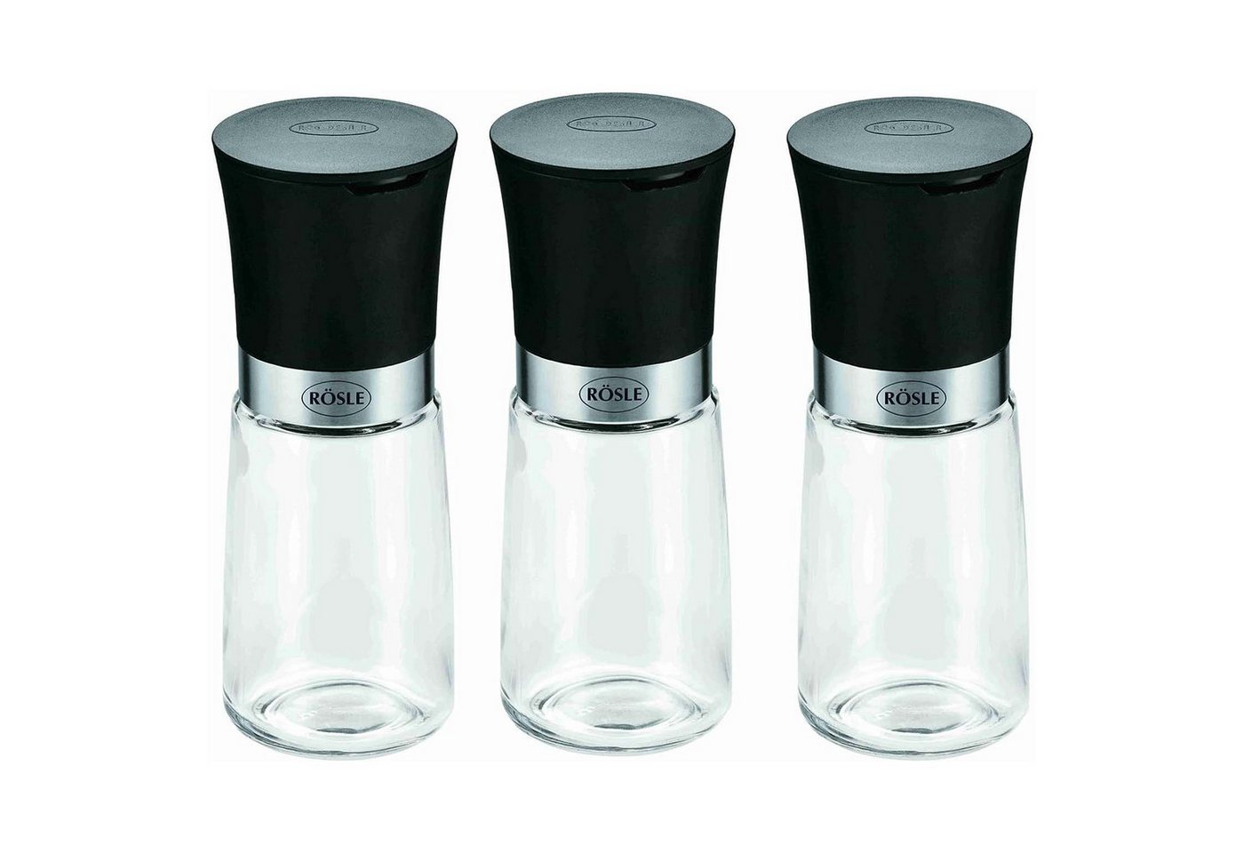 RÖSLE Salz- / Pfefferstreuer RÖSLE Gewürzmühlen Set 3 teilig schwarz 13076 RÖSLE Salz- / Pfefferstreuer RÖSLE Gewürzmühlen Set 3 teilig schwarz 13076 von RÖSLE