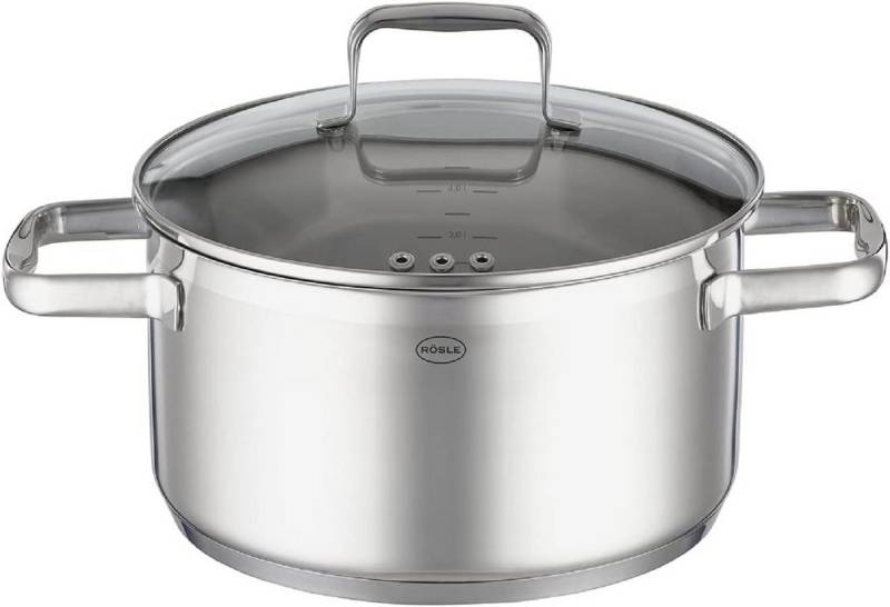RÖSLE Kochtopf RÖSLE Charm Kochtopf Universaltopf Edelstahl 24 cm Silberfarben von RÖSLE