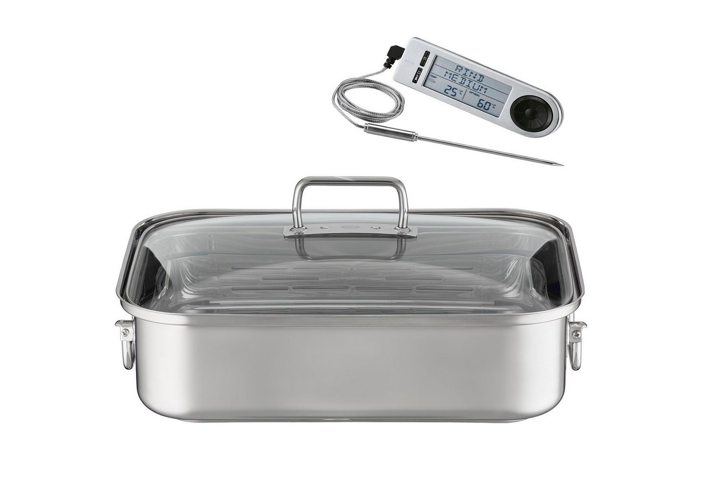 RÖSLE Kochtopf RÖSLE Set Bräter rechteckig EXPERTISO und Bratenthermometer digital RÖSLE Kochtopf RÖSLE Set Bräter rechteckig EXPERTISO und Bratenthermometer digital von RÖSLE