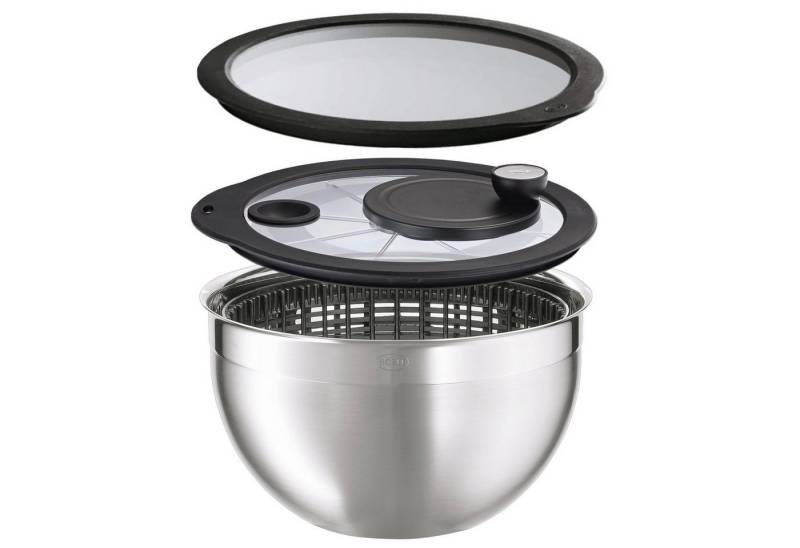 RÖSLE Salatschleuder RÖSLE Salatschleuder incl. Glasdeckel und Frischhaltedeckel Edelstahl RÖSLE Salatschleuder RÖSLE Salatschleuder incl. Glasdeckel und Frischhaltedeckel Edelstahl von RÖSLE