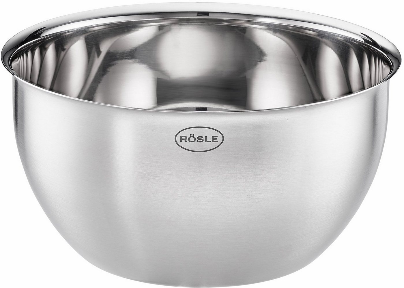 RÖSLE Schüssel Basic Line, Edelstahl 18/10, für universellen Einsatz, mit Schüttrand, spülmaschinengeeignet von RÖSLE