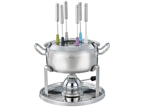 RÖSLE Silber Fondue-Set mit Gasbrenner 39x27,5x15cm von RÖSLE