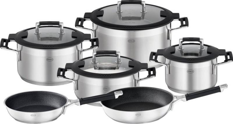 RÖSLE Topf-Set Silence® Pro Topfset 6tlg, Edelstahl / Silikon von RÖSLE