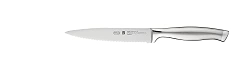 RÖSLE Universalmesser mit Wellenschliff Basic Line, Hochwertiges Küchenmesser zum universellen Einsatz, Obst und Gemüse, Klingenspezialstahl, Edelstahl 18/10, ergonomischer Griff von RÖSLE