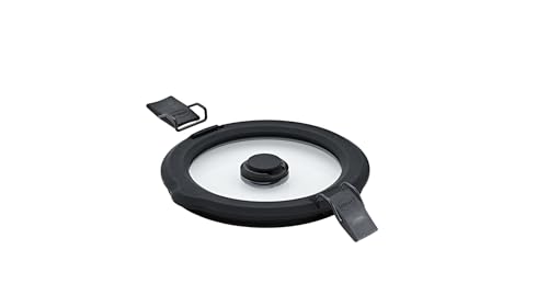 RÖSLE Vakuumdeckel FLEXX 2GO 0,4 L rund mit Clips, Sicherheitsglas mit Silikonrand und Vakuumventil, aromadicht, transparent/schwarz RÖSLE Vakuumdeckel FLEXX 2GO 0,4 L rund mit Clips, Sicherheitsglas mit Silikonrand und Vakuumventil, aromadicht, transparent/schwarz von RÖSLE