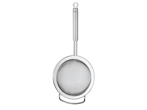 Rösle Küchensieb feinmaschig, Hochwertiges Sieb zum Abgießen, Feinpassieren und Blanchieren, Edelstahl 18/10, Spülmaschinengeeignet, 24 cm, Silber, Silbern von RÖSLE