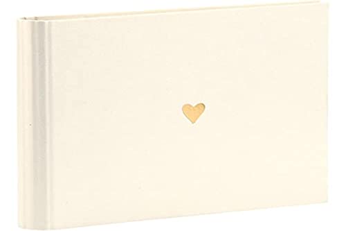 Rössler Papier - Serie Pure Love, Brilliant - Gäste-/Fotobuch Symbol "Herz" mit 60 Seiten, 220x230 mm von Rössler Papier