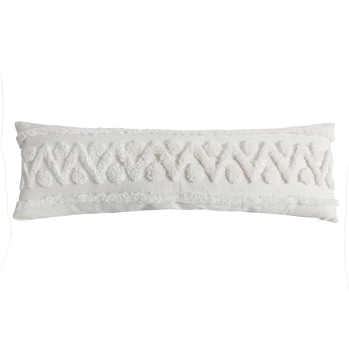 ROEUIPG 2 STK Blau Geometrische Muster Dekokissenbezüge Dekorative Kissenbezüge Mit Quasten for Couch Sofa Schlafzimmer Wohnzimmer(PE9486E-1A-30x100cm) von ROEUIPG