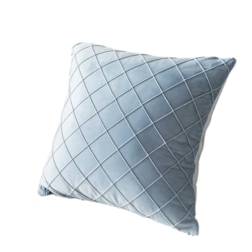 ROEUIPG 2 STÜCKE 30x50/45x45 cm Dekokissenbezug Blume Blau Sofakissen Taillenbezug Home Dekorativer Kissenbezug(Color 2 (45x45cm)) von ROEUIPG