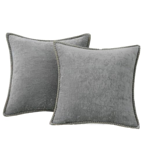 ROEUIPG 2 stücke Kissenbezug Kissenbezug Sofa Dekorativer Dekokissenbezug Weich for Wohnzimmer Dekor(Ivory,26x26inch(66x66cm)) von ROEUIPG