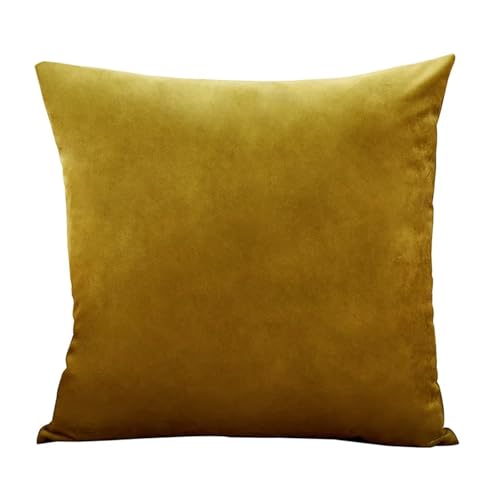 ROEUIPG 3 stücke Samt Kissen Abdeckungen Plaid Kissenbezüge 30x50cm 40x40cm 45x45 50x50cm Wohnkultur Abdeckung for Sofa(Brown,50cm x 50cm) von ROEUIPG
