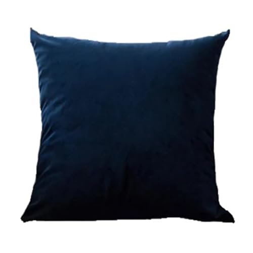 ROEUIPG 3 stücke Samt Kissen Abdeckungen Plaid Kissenbezüge 30x50cm 40x40cm 45x45 50x50cm Wohnkultur Abdeckung for Sofa(Deep Blue,40cm x 40cm) von ROEUIPG