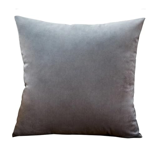 ROEUIPG 3 stücke Samt Kissen Abdeckungen Plaid Kissenbezüge 30x50cm 40x40cm 45x45 50x50cm Wohnkultur Abdeckung for Sofa(Light Gray,30cm x 50cm) von ROEUIPG