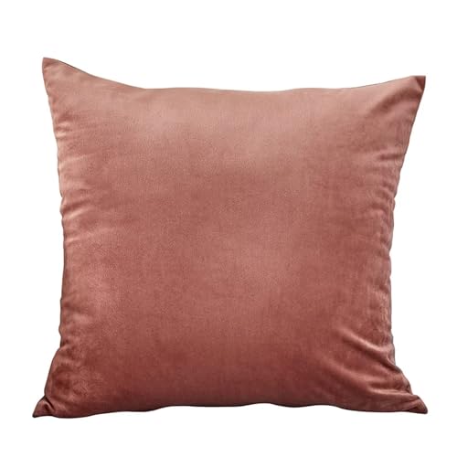ROEUIPG 3 stücke Samt Kissen Abdeckungen Plaid Kissenbezüge 30x50cm 40x40cm 45x45 50x50cm Wohnkultur Abdeckung for Sofa(Watermelon Red,40cm x 40cm) von ROEUIPG