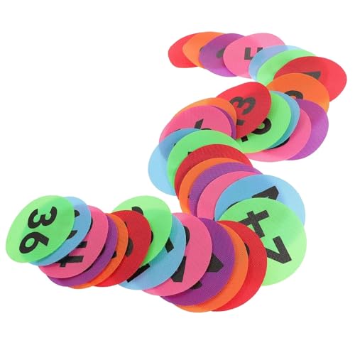 ROEUIPG 36 blätter Teppich Marker Selbst Adhesive Spot Farbige Bereich Teppiche Boden Spiel Aufkleber Label von ROEUIPG