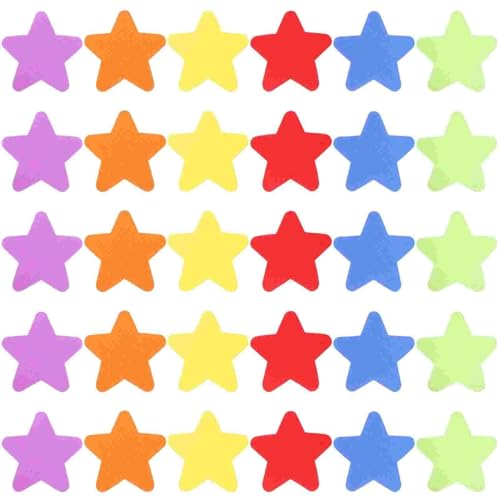 ROEUIPG Bodenmarkierungsaufkleber Teppich Sternmarkierungen Bodenflecken Form Farbpunkt Runder Bereich von ROEUIPG