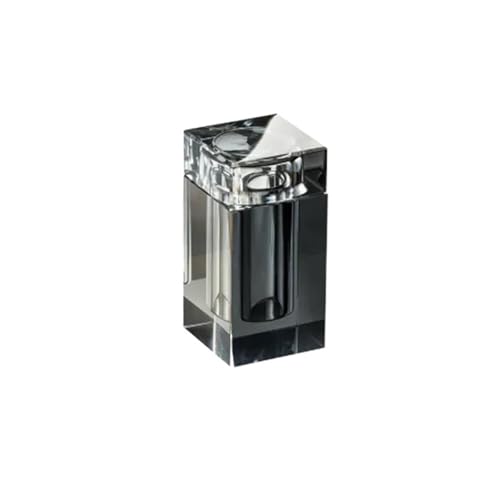 ROEUIPG Kristallglas Badezimmer Zubehör Set High End Shampoo Flasche Wattestäbchen Jar Lagerung Tablett Hotels Badezimmer Dekor(A-5x5x10cm) von ROEUIPG