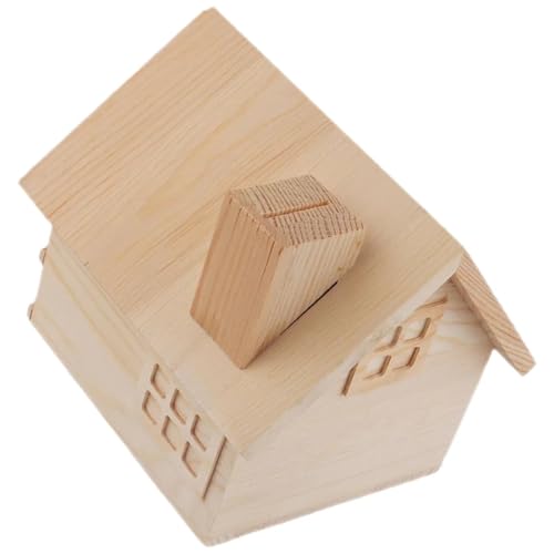 Sparschwein for Kinder, aus Holz, Vintage-Dekor, for Bemalen Ihrer eigenen Münzen, Wechselbehälter for Spardosen Sparschwein for Kinder, aus Holz, Vintage-Dekor, for Bemalen Ihrer eigenen Münzen, Wechselbehälter for Spardosen von ROEUIPG