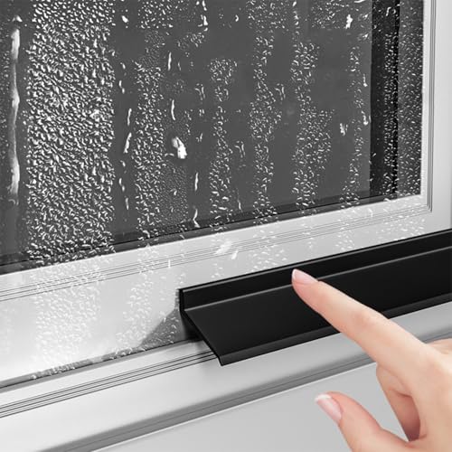 ROFBIHG Regenschutzleiste für Fenster Und Türen Selbstklebende Gummi-Abdichtung, Selbstklebende Fenster-Abwehrleiste Gegen Regen, Schutz Vor Regenwasserrückstau, Tropfabweiser(2.5m(8.2ft),4.5cm) von ROFBIHG