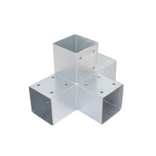 HOLZVERBINDER HEB-033 T-MODELL MIT DOPPELTER VERLÄNGERUNG FÜR 70x70 MM BALKEN - PFOSTENECKE - PFOSTENSCHUH - PFOSTENVERBINDER von ROG garden-line